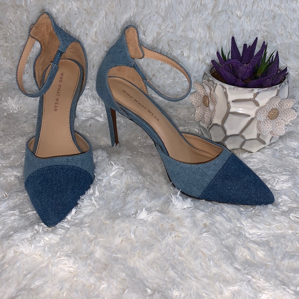Who What Wear Denim heels 👠